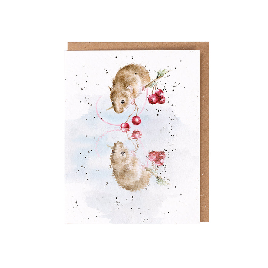 Wrendale Designs card The Wild Collection Mice THE BERRY BEST