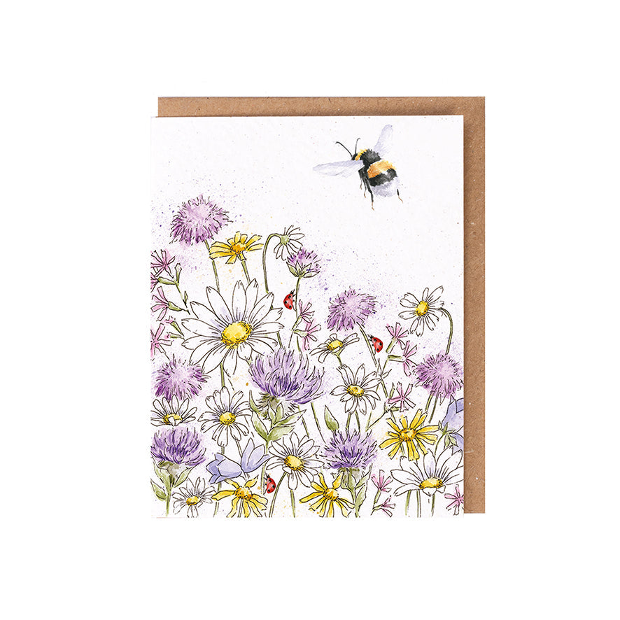 Wrendale Designs card The Wild Collection Bee JUST BEE-CAUSE