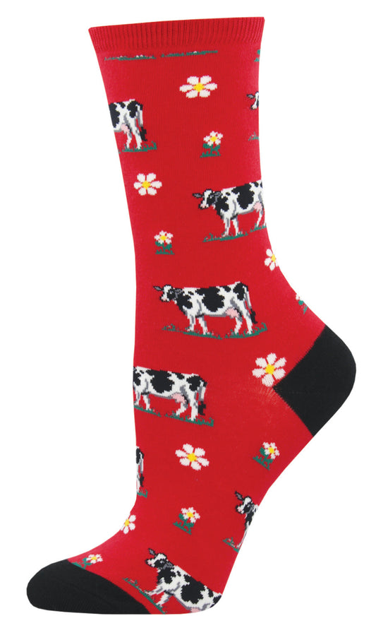 Socksmith Socks Small (women) COWS red