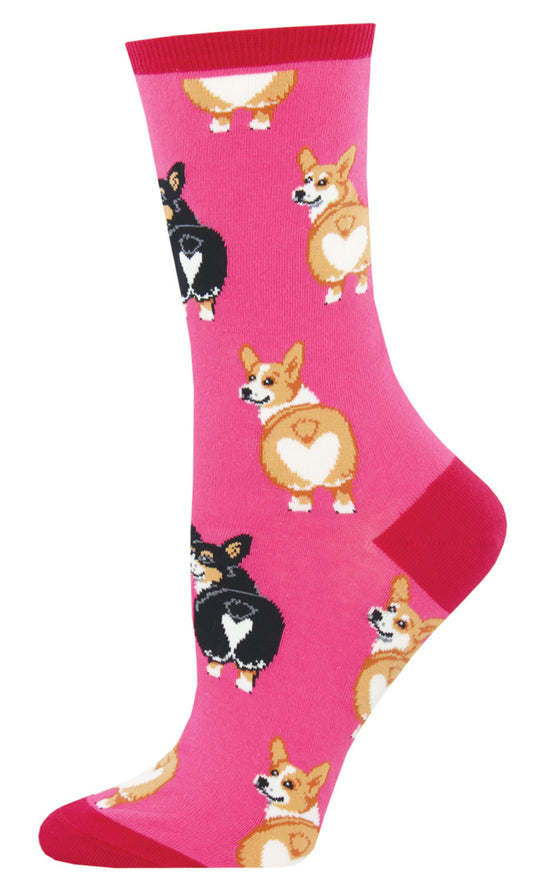 Socksmith Socks Small (women) CORGI BUTTS pink