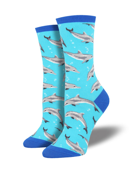 Socksmith Socks Medium (women) DOLPHINS blue