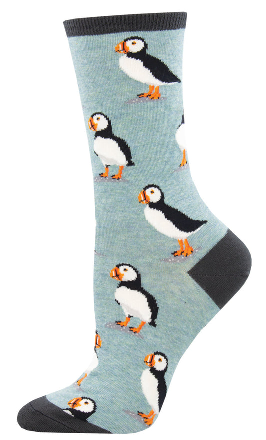 Socksmith Socks Small (women) PUFFINS grey