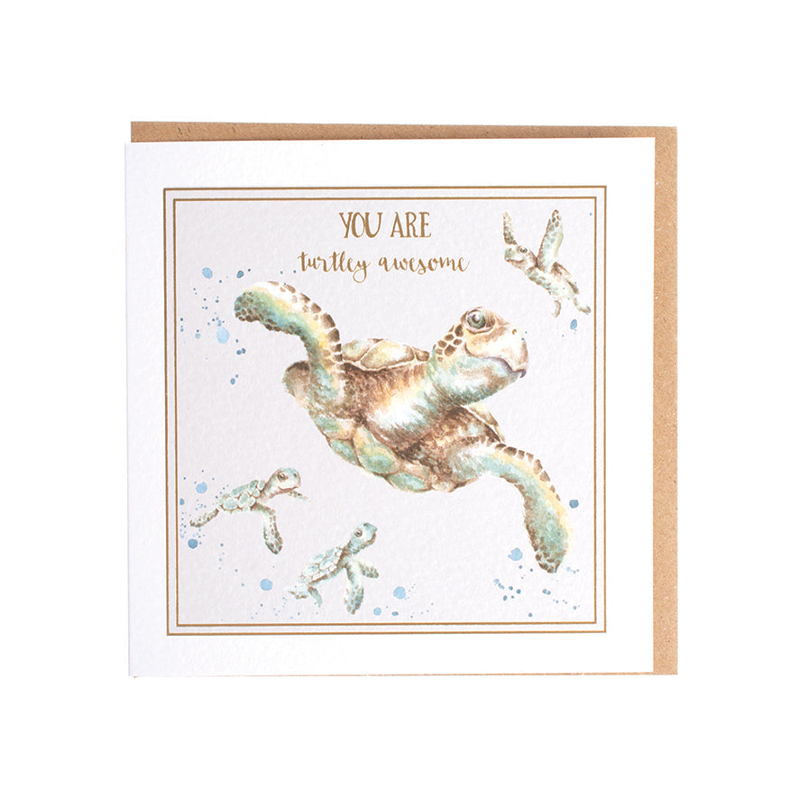 Wrendale Designs card Words of Wisdom Turtles AWESOME