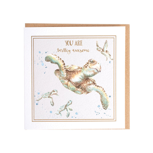 Wrendale Designs card Words of Wisdom Turtles AWESOME 