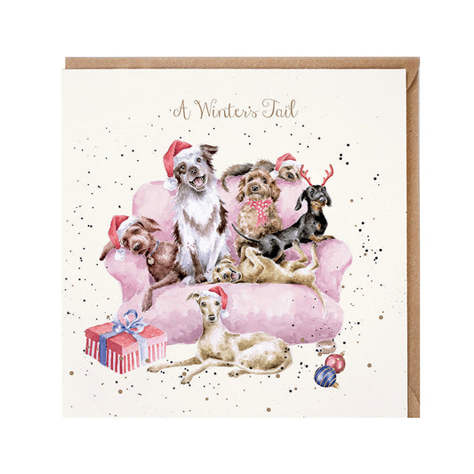 Wrendale Designs Christmas Card single DOGS xmas