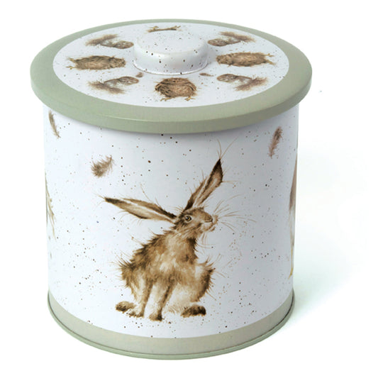 Wrendale Designs Tin Biscuit Barrel OWLS sage