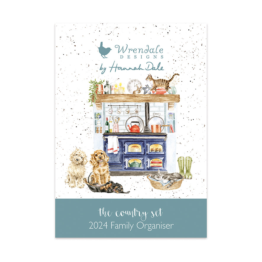 Wrendale Designs 2024 Calendar Organiser COUNTRY SET Mulberries & Co