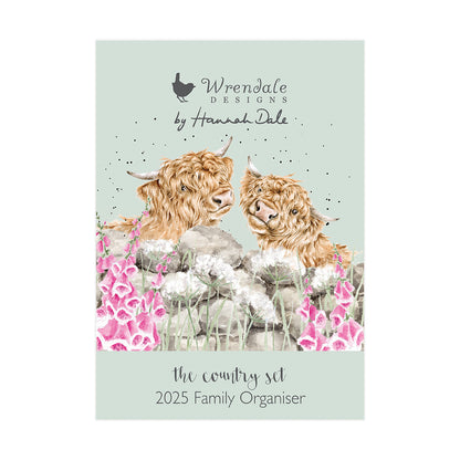 Wrendale Designs 2025 Calendar Organiser COUNTRY SET