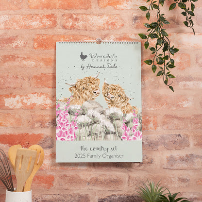 Wrendale Designs 2025 Calendar Organiser COUNTRY SET