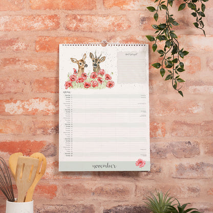 Wrendale Designs 2025 Calendar Organiser COUNTRY SET