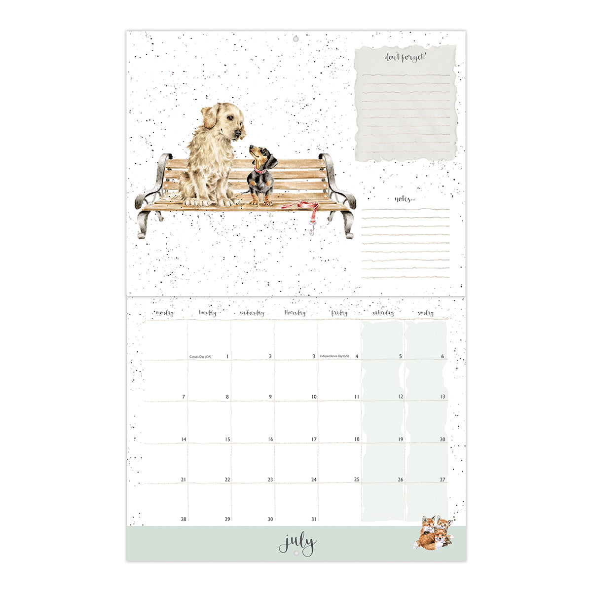 Wrendale Designs 2025 Calendar Landscape COUNTRY SET