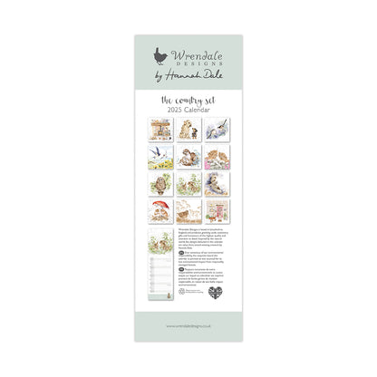 Wrendale Designs 2025 Calendar Slim COUNTRY SET