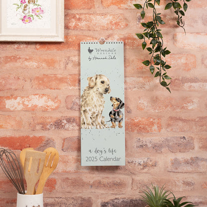 Wrendale Designs 2025 Calendar Slim A DOG'S LIFE