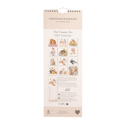 Wrendale Designs 2027 Calendar Slim COUNTRY SET