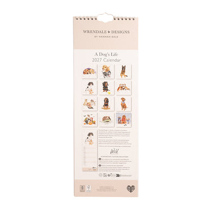 Wrendale Designs 2027 Calendar Slim A DOG'S LIFE