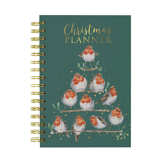 Wrendale Designs Christmas Planner ROCKING ROBINS