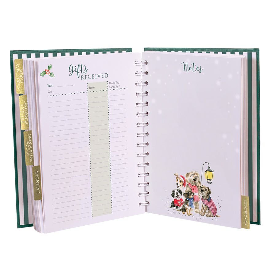 Wrendale Designs Christmas Planner ROCKING ROBINS