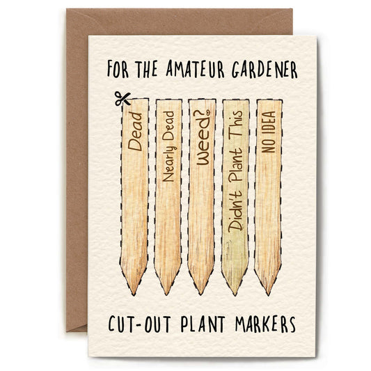 Bewilderbeest Card PLANT MARKERS