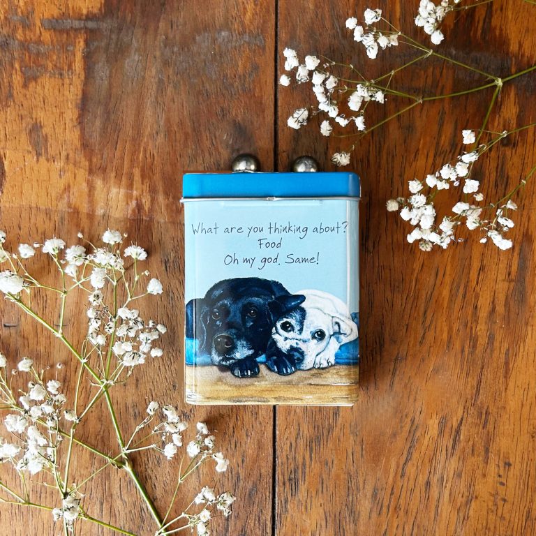 The Little Dog Laughed Treat Tin LABRADOR STAFFIE