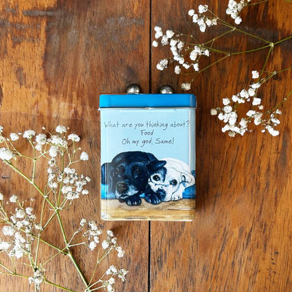 The Little Dog Laughed Treat Tin LABRADOR STAFFIE