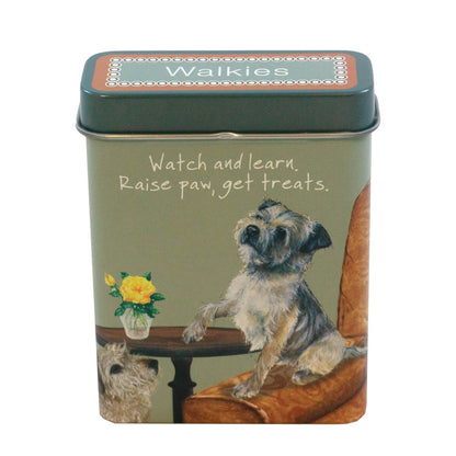 The Little Dog Laughed Treat Tin BORDER TERRIER biscuits