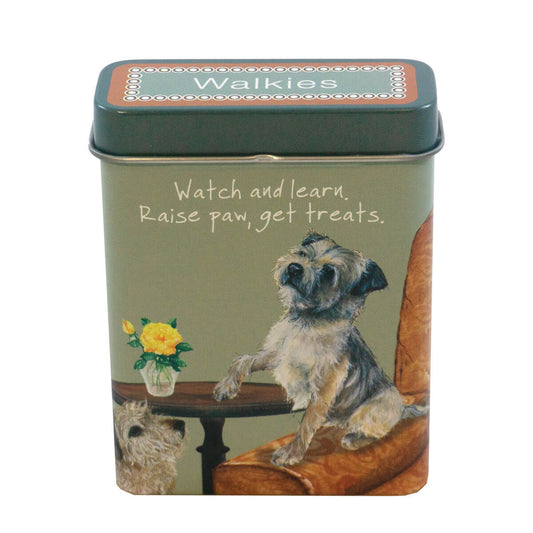 The Little Dog Laughed Treat Tin BORDER TERRIER biscuits