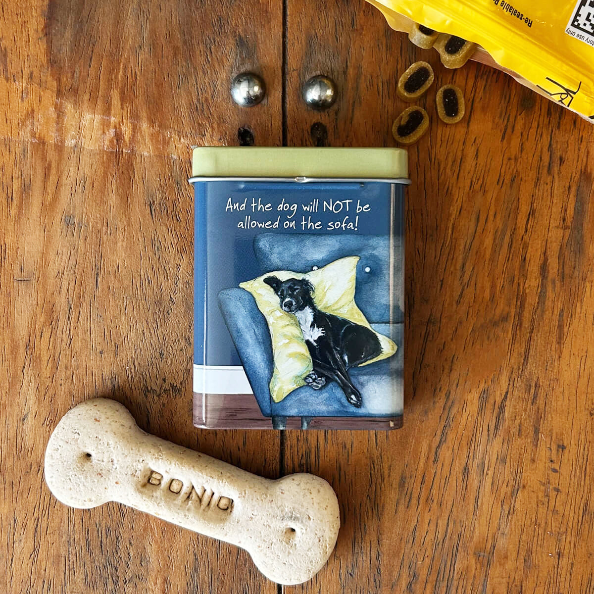 The Little Dog Laughed Treat Tin SPANIEL X pillow