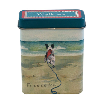 The Little Dog Laughed Treat Tin TERRIER beach escape