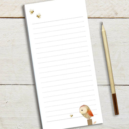 Ginger Betty Magnetic Notepad OWL bees