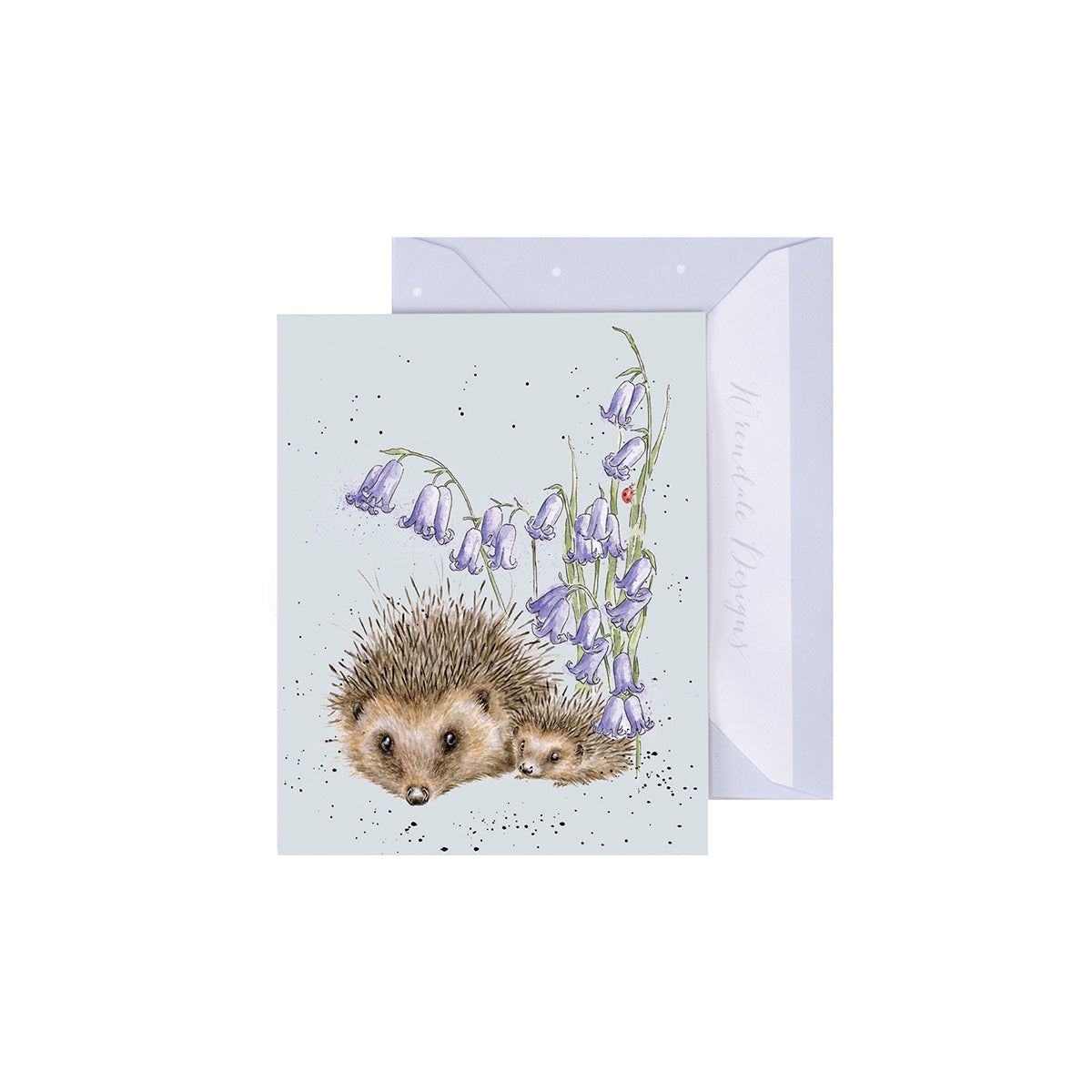 Wrendale Designs Mini card HEDGEHOGS Love and Hedgehugs