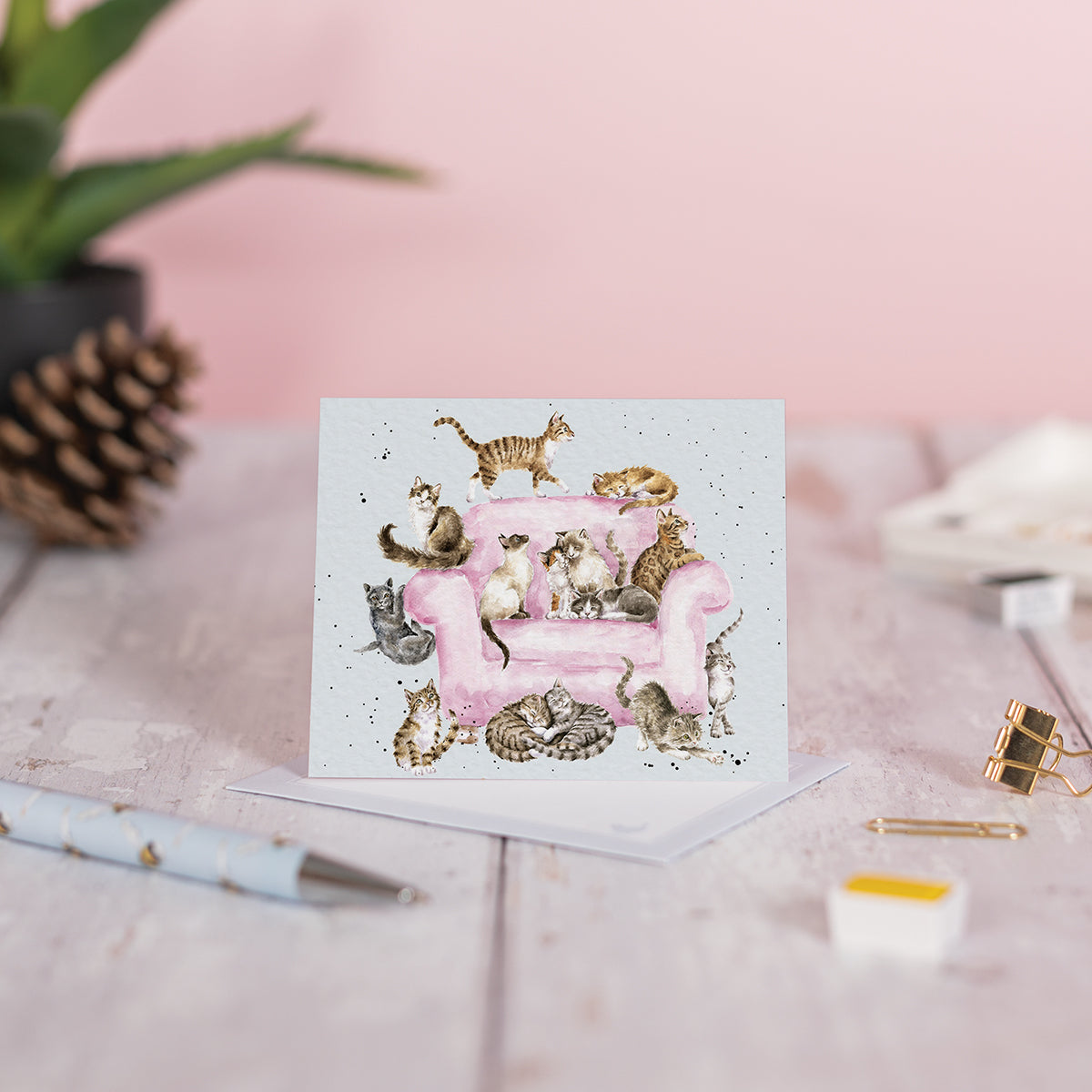 Wrendale Designs Mini card CATS Cattitude