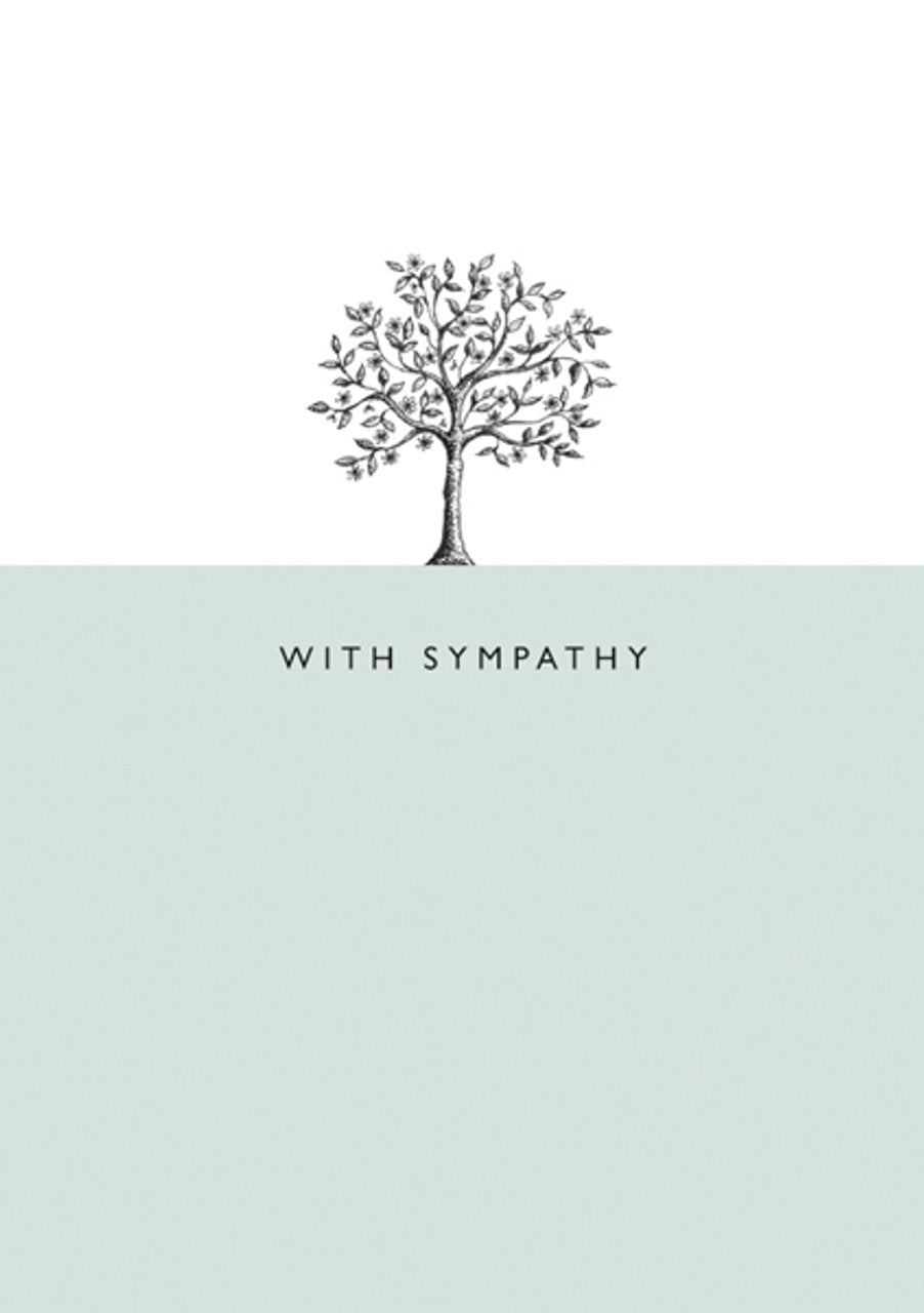 Sympathy card SYMPATHY tree