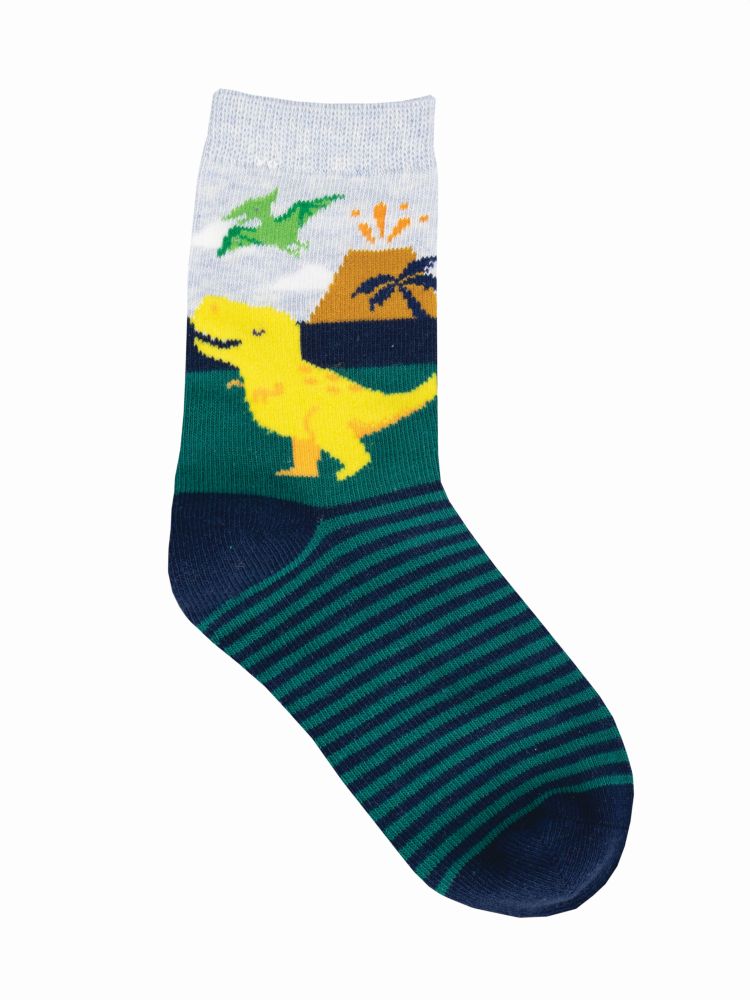 Socksmith Socks Kids 2-4 yrs DINOSAUR T-REX blue