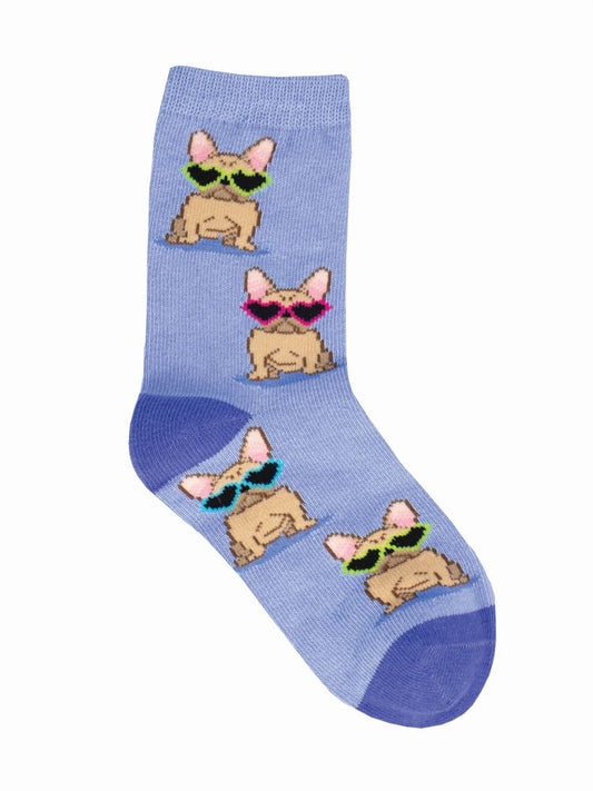 Socksmith Socks Kids 2-4 yrs FRENCH BULLDOG blue