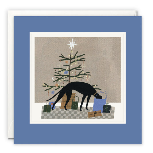 James Ellis Christmas card GREYHOUND gift bag