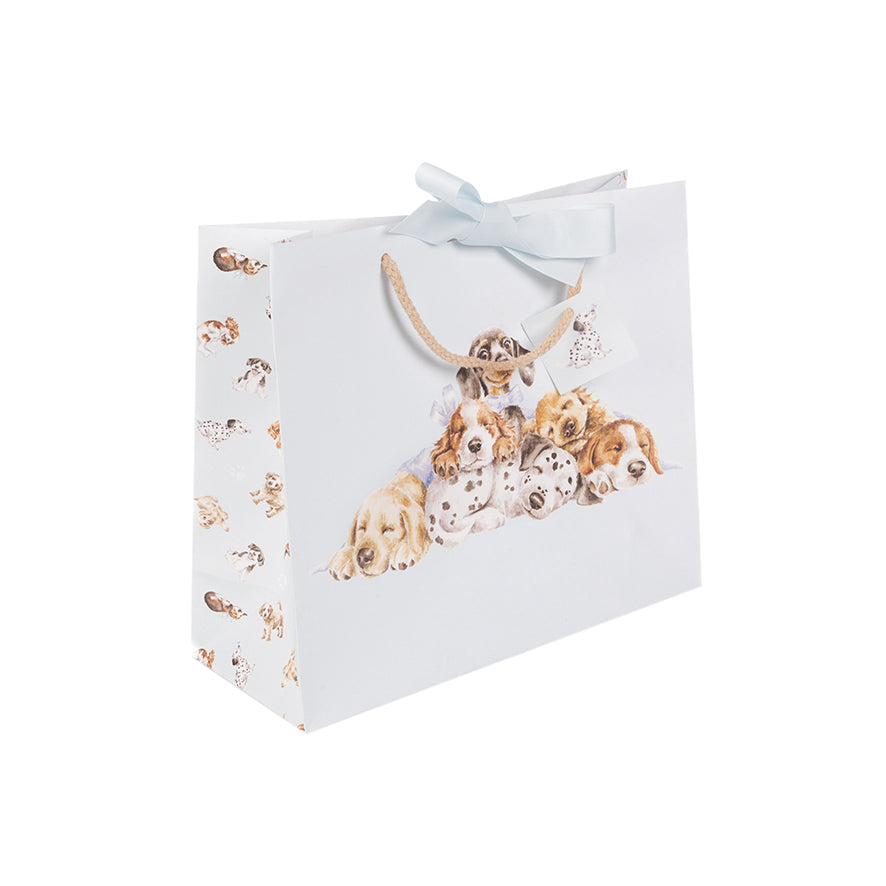 Wrendale Little Wren Gift Bag BLUE DOGS