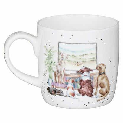 Wrendale Designs Mug DOGS pink sofa