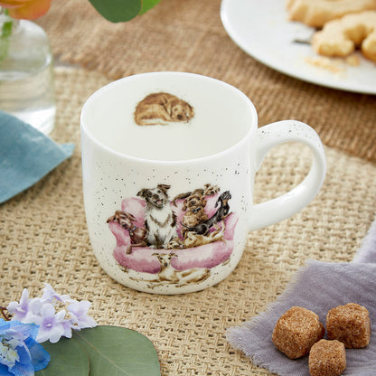 Wrendale Designs Mug DOGS pink sofa