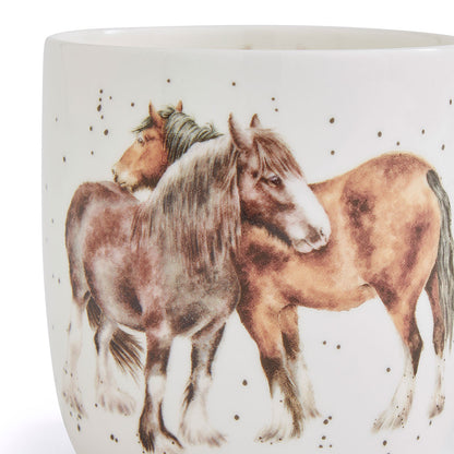 Wrendale Designs Mug CLYDESDALES two bay-coloured