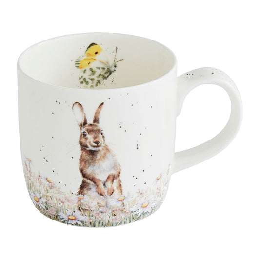 Wrendale Designs Mug Rabbit yellow butterfly