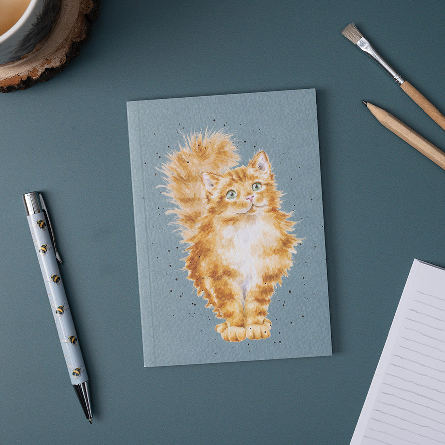 Wrendale Designs Notebook A6 CAT fluffy ginger