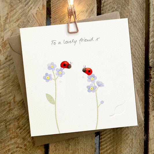 Ginger Betty Friendship card LADYBIRDS