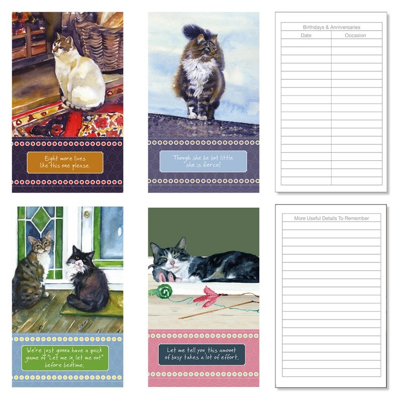 The Little Dog Laughed Password Book KITTENS black & white