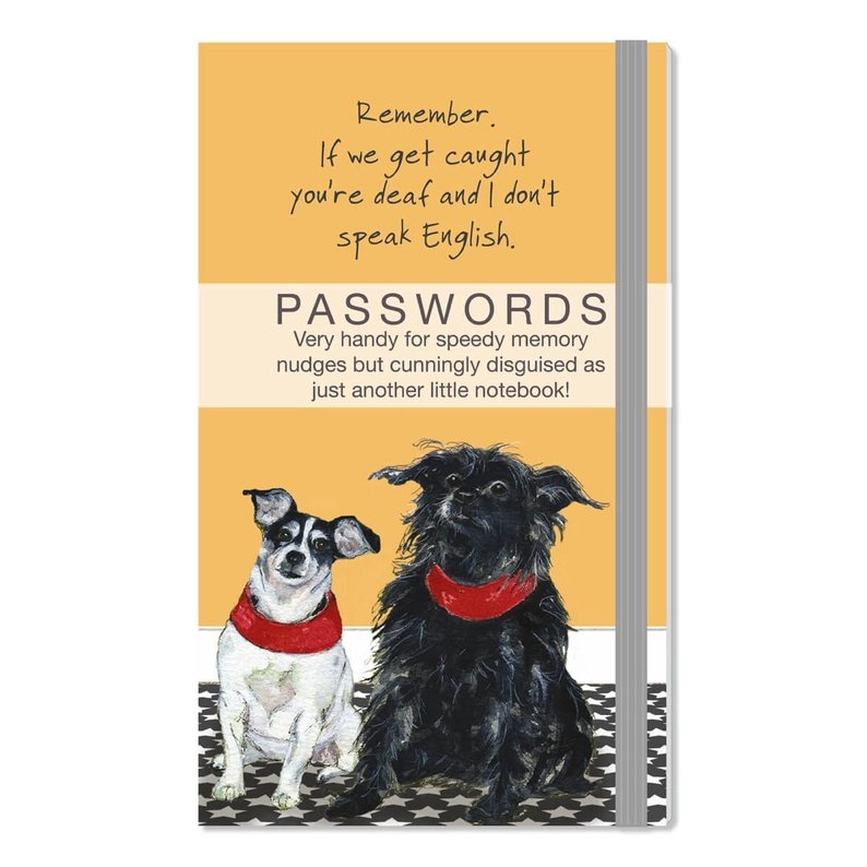 The Little Dog Laughed Password Book TERRIERS white black