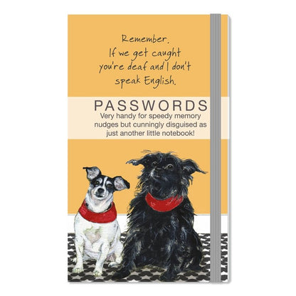 The Little Dog Laughed Password Book TERRIERS white black