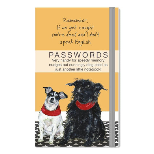 The Little Dog Laughed Password Book TERRIERS white black