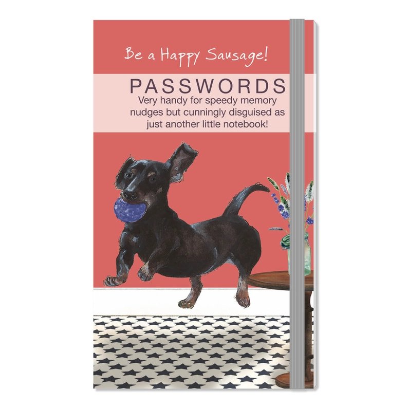 The Little Dog Laughed Password Book DACHSHUND airborne