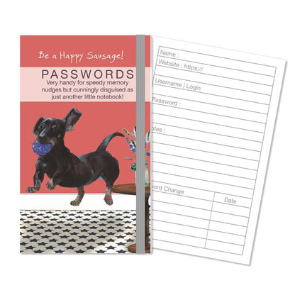 The Little Dog Laughed Password Book DACHSHUND airborne