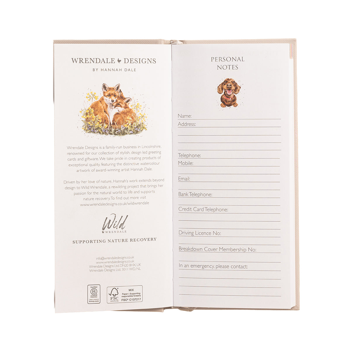 Wrendale Designs 2027 Diary Slim COUNTRY SET