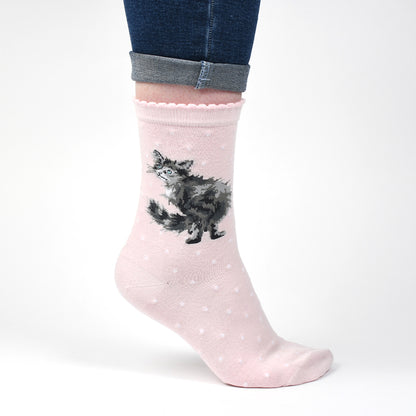 Wrendale Designs Socks Medium CAT